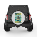 GONE FISHING CATCH YOU LATER SILVER CARBON FIBER TIRE COVER