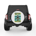 GONE FISHING CATCH YOU LATER PEARL  WHITE CARBON FIBER TIRE COVER