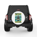 GONE FISHING CATCH YOU LATER WHITE TIRE COVER