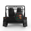 GOOD AT BEING BAD BLACK CARBON FIBER TIRE COVER FOR MOKE