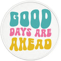 GOOD DAYS ARE AHEAD PEARL  WHITE CARBON FIBER TIRE COVER