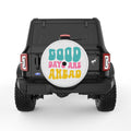 GOOD DAYS ARE AHEAD PEARL  WHITE CARBON FIBER TIRE COVER