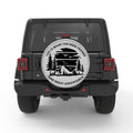 GOOD FRIENDS GOOD ADVENTURES WHITE TIRE COVER