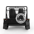 GOOD FRIENDS GOOD ADVENTURES SILVER CARBON FIBER TIRE COVER FOR MOKE