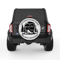 GOOD FRIENDS GOOD ADVENTURES PEARL  WHITE CARBON FIBER TIRE COVER