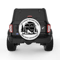 GOOD FRIENDS GOOD ADVENTURES WHITE TIRE COVER