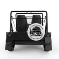 GOOD FRIENDS GOOD ADVENTURES WHITE TIRE COVER FOR MOKE
