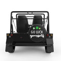 GO LUCK YOURSELF BLACK CARBON FIBER TIRE COVER FOR MOKE