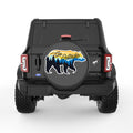 GO OUTSIDE BEAR BLACK CARBON FIBER TIRE COVER