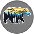 GO OUTSIDE BEAR SILVER CARBON FIBER TIRE COVER