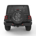 GO WILD FOR A WHILE PEARL  WHITE CARBON FIBER TIRE COVER