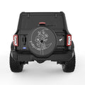GO WILD FOR A WHILE BLACK CARBON FIBER TIRE COVER