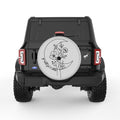 GO WILD FOR A WHILE SILVER CARBON FIBER TIRE COVER