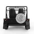 GO WILD FOR A WHILE SILVER CARBON FIBER TIRE COVER FOR MOKE