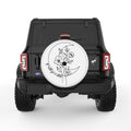 GO WILD FOR A WHILE WHITE TIRE COVER