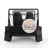 GO WILD WHITE CARBON FIBER TIRE COVER FOR MOKE