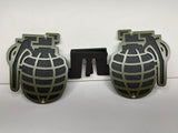 GRENADE FOOT PEGS FOR JEEP WRANGLER AND JEEP GLADIATOR in Army Green Color