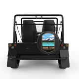 GRAND TETON BLACK CARBON FIBER TIRE COVER FOR MOKE