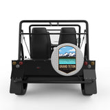 GRAND TETON SILVER CARBON FIBER TIRE COVER FOR MOKE