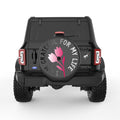GRATEFUL FOR LIFE BLACK CARBON FIBER TIRE COVER