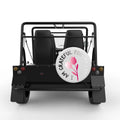 GRATEFUL FOR LIFE WHITE TIRE COVER FOR MOKE