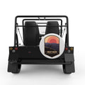 GREAT BASIN WHITE CARBON FIBER TIRE COVER FOR MOKE