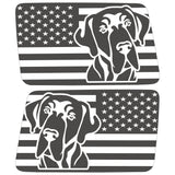 GREAT DANE US FLAG QUARTER WINDOW DRIVER & PASSENGER DECALS