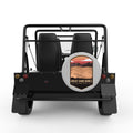 GREAT SAND DUNES SILVER CARBON FIBER TIRE COVER FOR MOKE