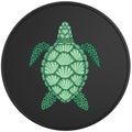 GREEN SEA TURTLE BLACK TIRE COVER