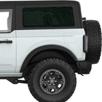 GREEN TOPOGRAPHIC MAP QUARTER WINDOW DECAL FITS 2021+ FORD BRONCO 2 DOOR HARD TOP
