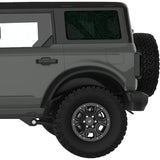 GREEN TOPOGRAPHIC MAP QUARTER WINDOW DECAL FITS 2021+ FORD BRONCO 4 DOOR HARD TOP