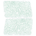 GREEN TOPOGRAPHIC MAP QUARTER WINDOW DRIVER & PASSENGER DECALS