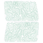 GREEN TOPOGRAPHIC MAP QUARTER WINDOW DRIVER & PASSENGER DECALS