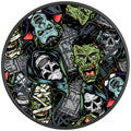 GRIM REAPER HALLOWEEN PEARL  WHITE CARBON FIBER TIRE COVER