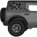 GRIM REAPER HALLOWEEN QUARTER WINDOW DECAL FITS 2021+ FORD BRONCO 4 DOOR HARD TOP