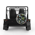 GRIM REAPER HALLOWEEN SILVER CARBON FIBER TIRE COVER FOR MOKE
