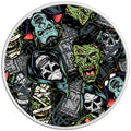 GRIM REAPER HALLOWEEN WHITE TIRE COVER