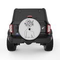GROW FROM WITHIN SILVER CARBON FIBER TIRE COVER