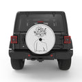 GROW FROM WITHIN SILVER CARBON FIBER TIRE COVER