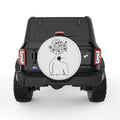 GROW FROM WITHIN PEARL  WHITE CARBON FIBER TIRE COVER