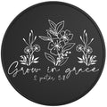 GROW IN GRACE BLACK TIRE COVER