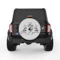 GROW IN GRACE SILVER CARBON FIBER TIRE COVER