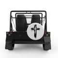GRUNGE CROSS WHITE CARBON FIBER TIRE COVER FOR MOKE