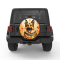 GERMAN SHEPHERD FALL BLACK CARBON FIBER TIRE COVER