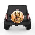 GERMAN SHEPHERD FALL WHITE TIRE COVER