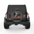 GET IN LOSER WERE SAVING CHRISTMAS BLACK CARBON FIBER TIRE COVER