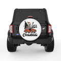 GET IN LOSER WERE SAVING CHRISTMAS WHITE TIRE COVER