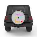 GIRLS JUST WANNA HAVE SUN WHITE TIRE COVER