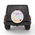 GIRLS JUST WANNA HAVE SUN BLACK TIRE COVER