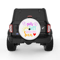 GIRLS JUST WANNA HAVE SUN WHITE TIRE COVER